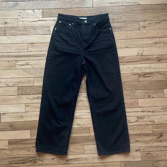 Madewell Wide Leg Cropped Jeans - Picture 1 of 4